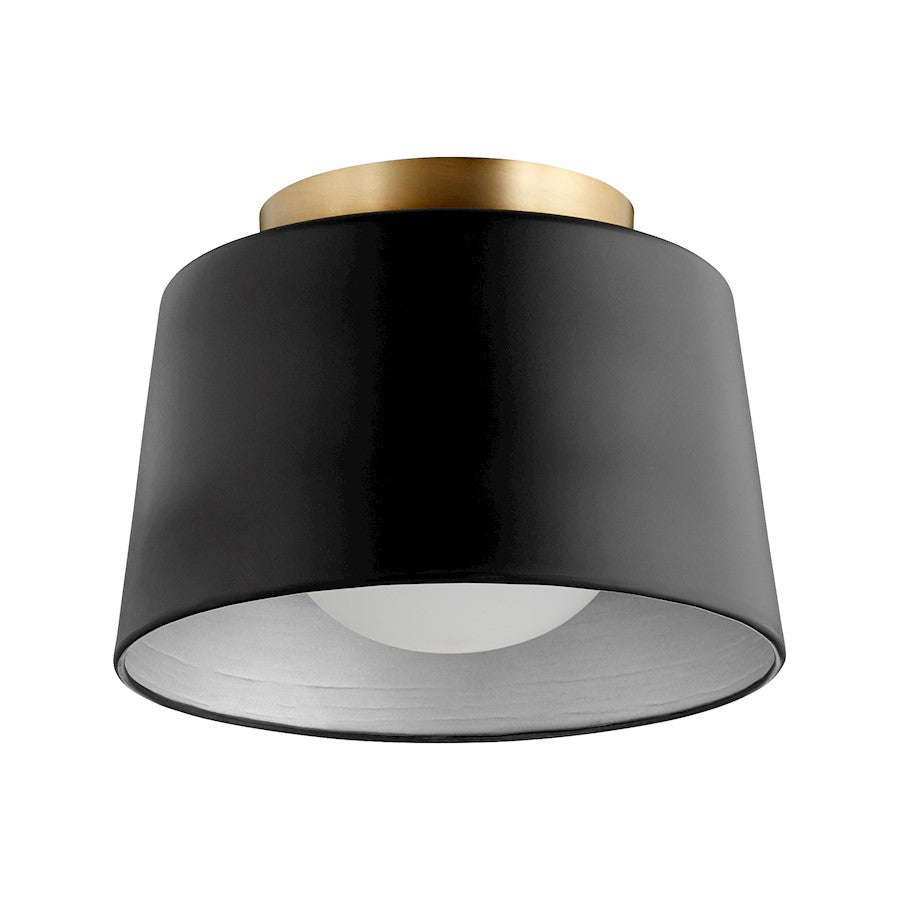 Quorum 1 Light 10.5" Ceiling Mount, Noir