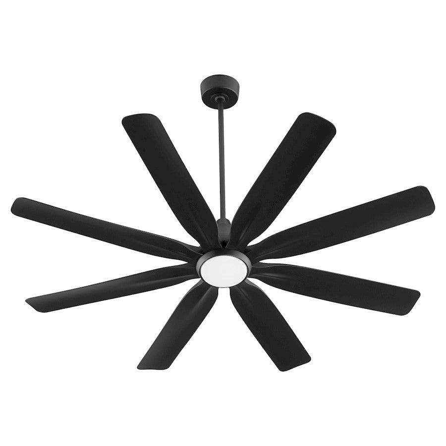 Quorum Rosales 60" 8 Blade Patio Fan, Matte Black