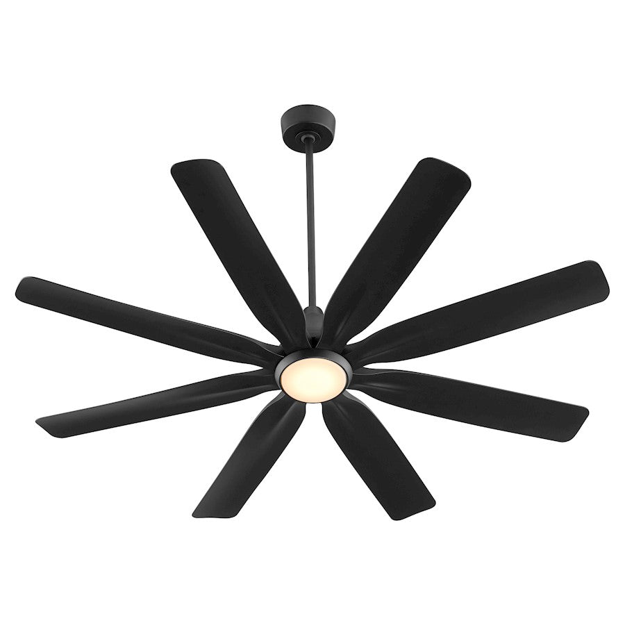 Quorum Rosales 60" 8 Blade Patio Fan, Matte Black