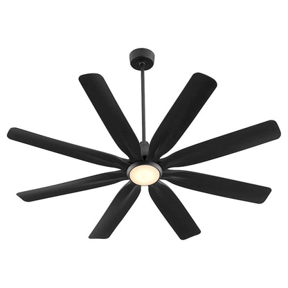 Quorum Rosales 60" 8 Blade Patio Fan, Matte Black