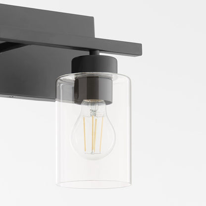 3 Light Bathroom Vanity Light, Matte Black