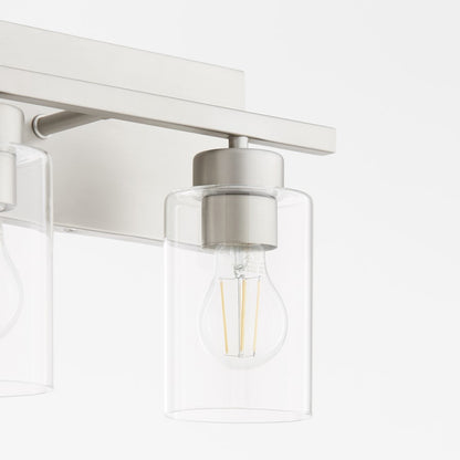 3 Light Bathroom Vanity Light, Satin Nickel
