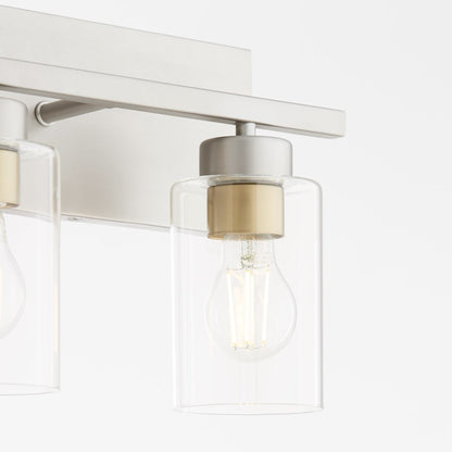 3 Light Bathroom Vanity Light, Satin Nickel