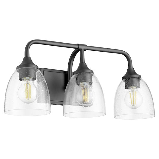 3 Light Bathroom Vanity Light, Matte Black