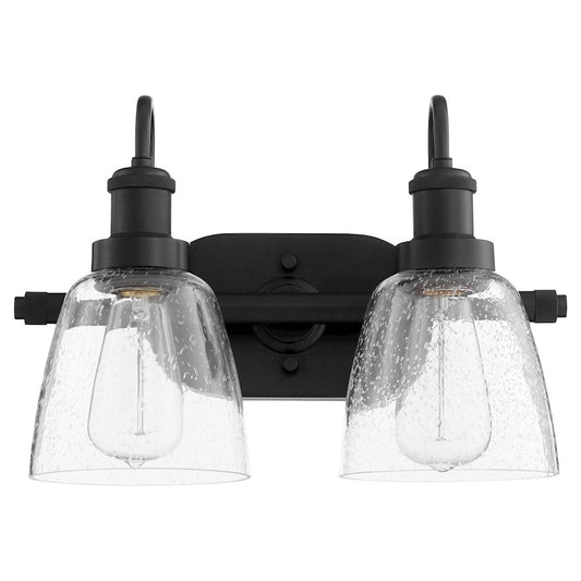 2 Light Vanity, Matte Black