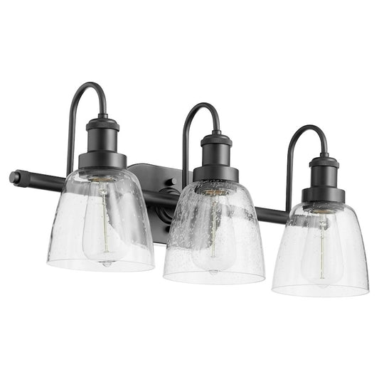 3 Light Bathroom Vanity Light, Matte Black