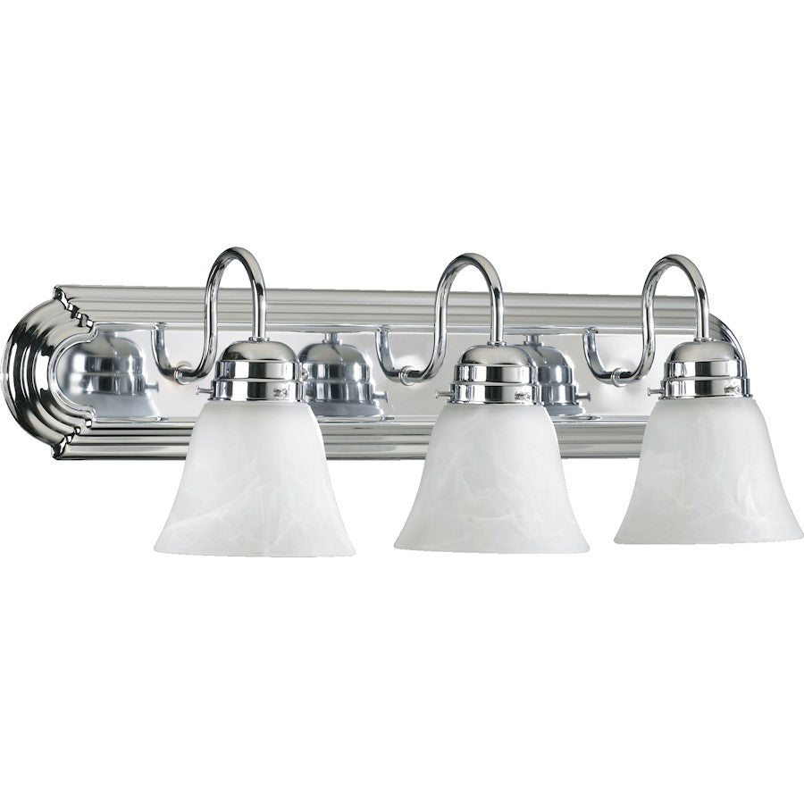 Quorum 3 Light Vanity Light, Chrome