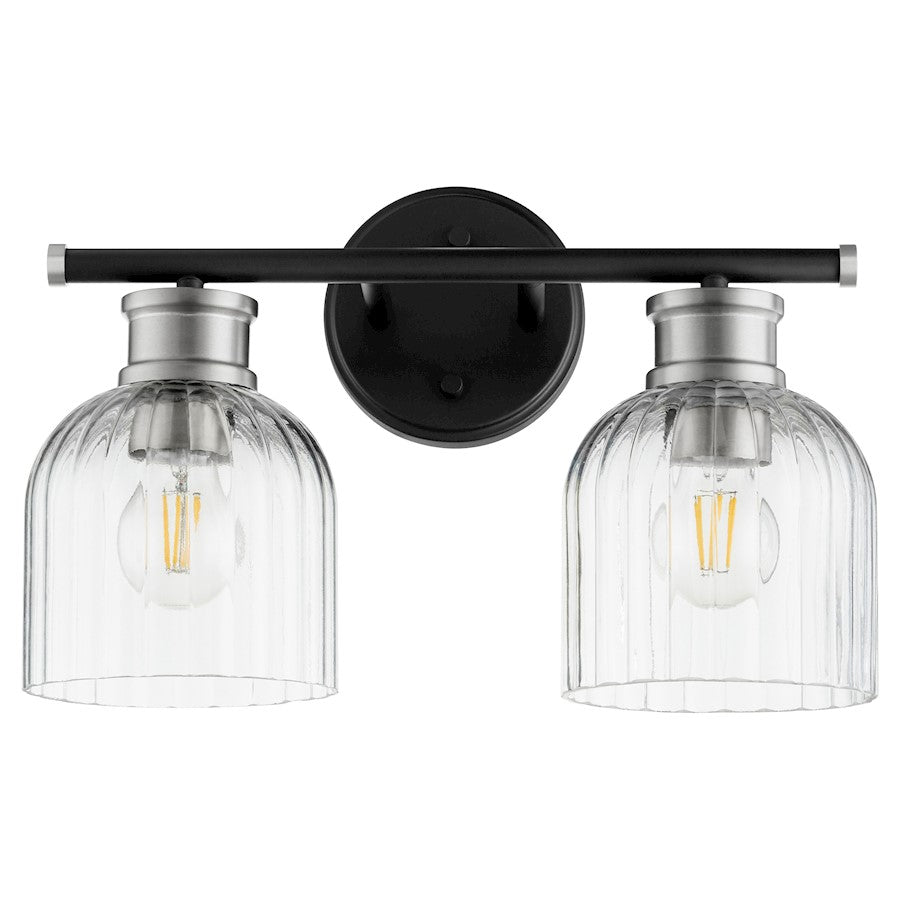 2 Light Bathroom Vanity Light, Noir