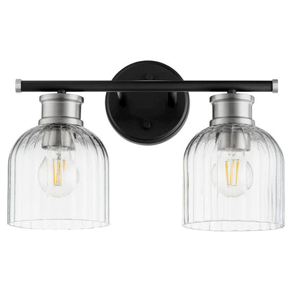 2 Light Bathroom Vanity Light, Noir