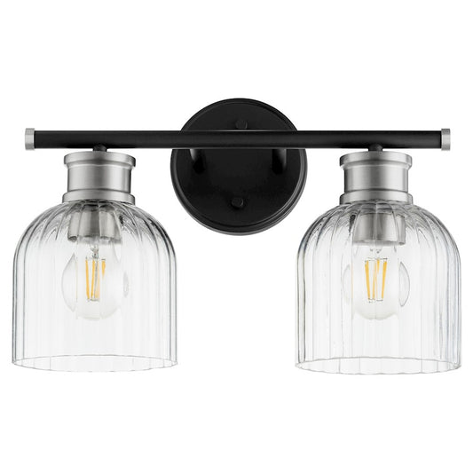 2 Light Bathroom Vanity Light, Noir