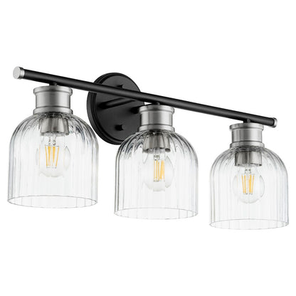 3 Light Bathroom Vanity Light, Noir