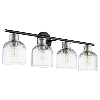 4 Light Bathroom Vanity Light, Noir