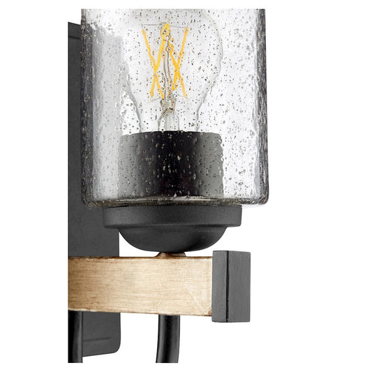 1 Light Pepper Glass Wall Sconce