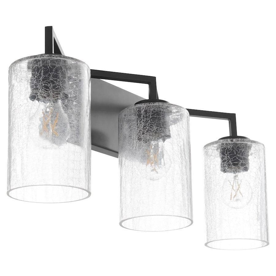 3 Light Bathroom Vanity Light, Matte Black