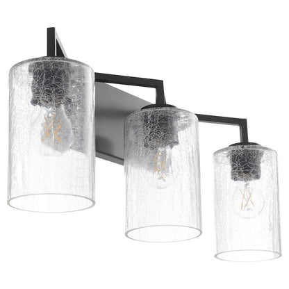 3 Light Bathroom Vanity Light, Matte Black