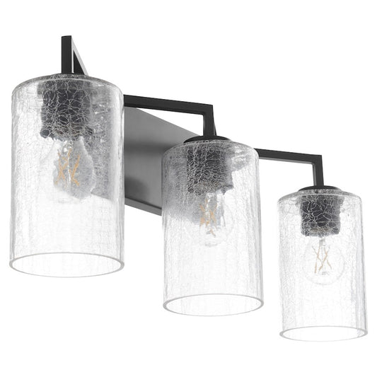 3 Light Bathroom Vanity Light, Matte Black