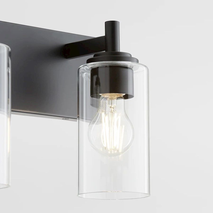 2 Light Bathroom Vanity Light, Matte Black