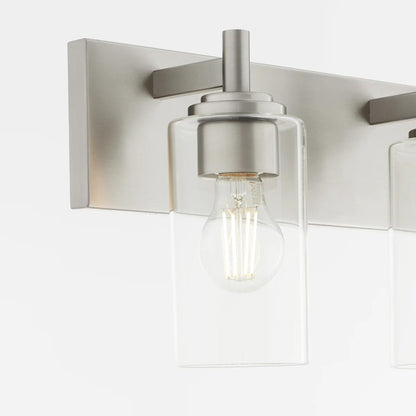 3 Light Bathroom Vanity Light, Satin Nickel