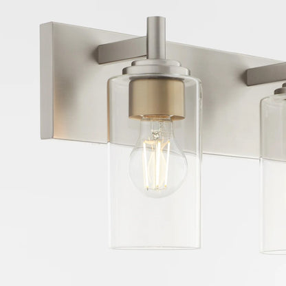 3 Light Bathroom Vanity Light, Satin Nickel
