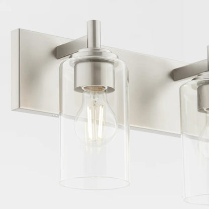 4 Light Bathroom Vanity Light, Satin Nickel