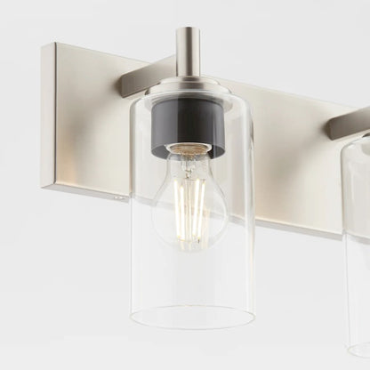 4 Light Bathroom Vanity Light, Satin Nickel