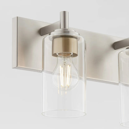 4 Light Bathroom Vanity Light, Satin Nickel
