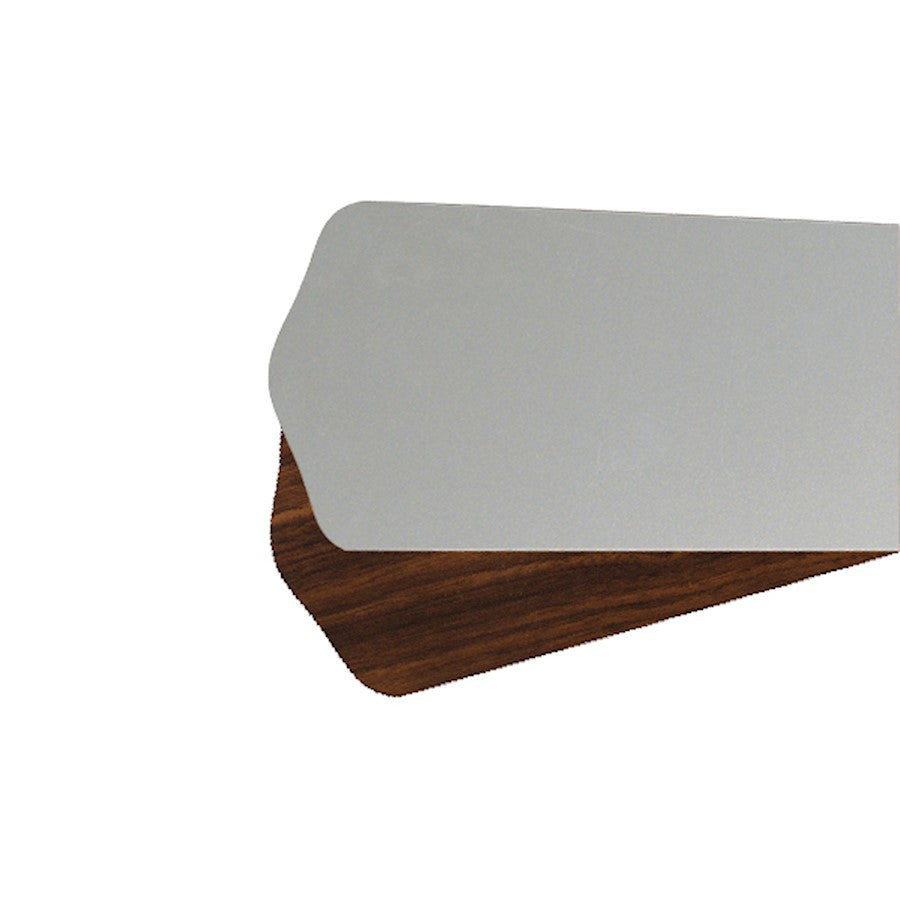 Quorum Type 4-52 Fan Blades, Satin Nickel/Walnut