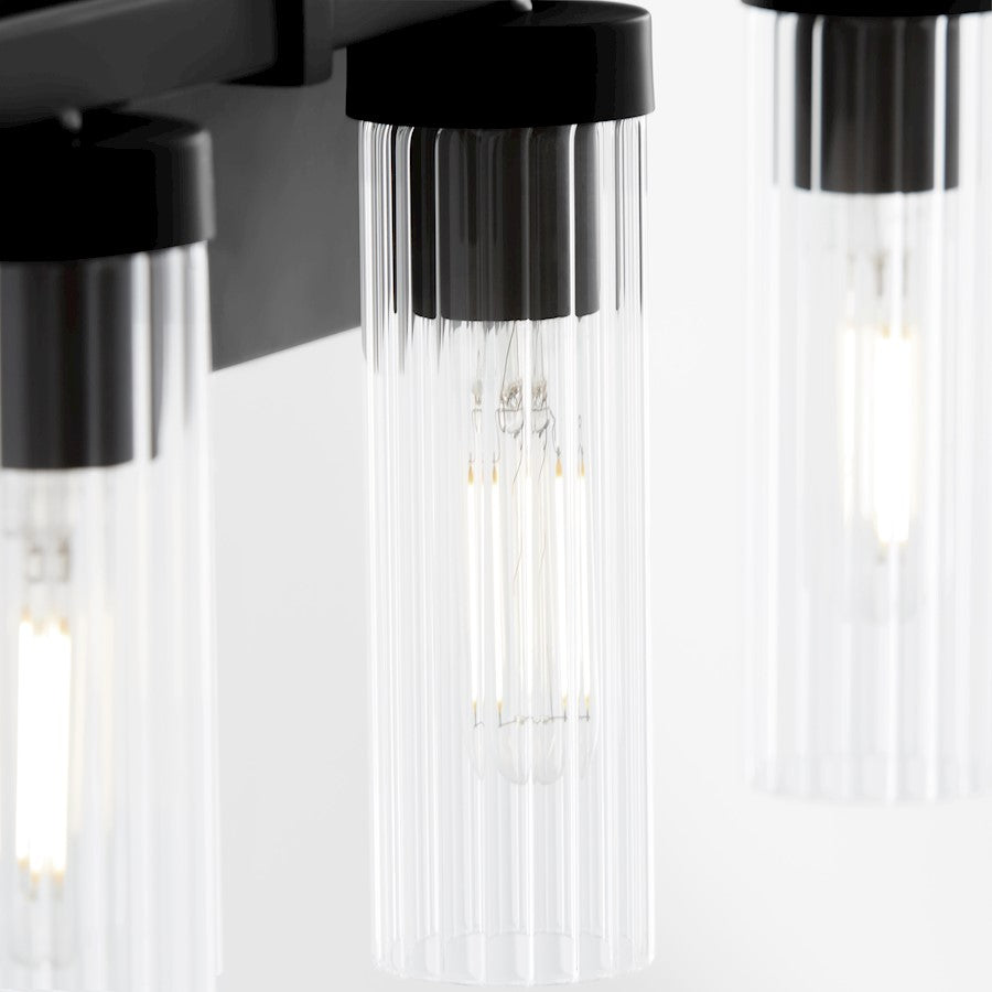 3 Light Bathroom Vanity Light, Matte Black