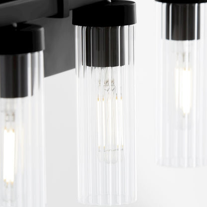 3 Light Bathroom Vanity Light, Matte Black