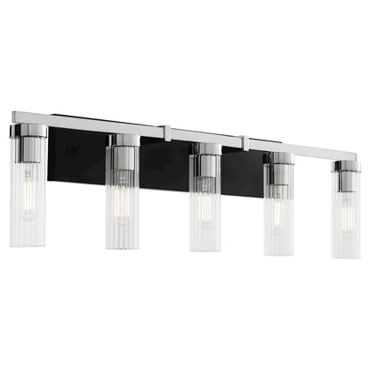5 Light Vanity, Matte Black