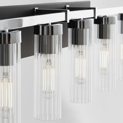 5 Light Vanity, Matte Black