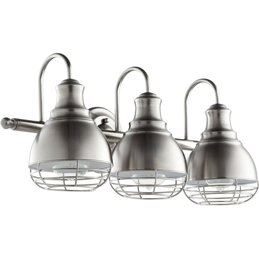 Quorum Arbor 3 Light 21.25' Vanity, Satin Nickel