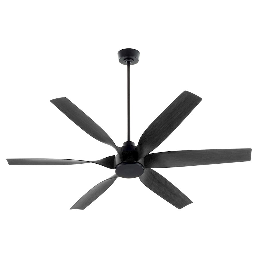 Quorum Kimbo 60" 6 Blade Patio Fan, Matte Black - 55606-59