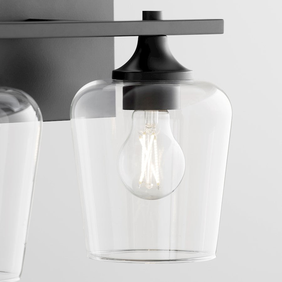 2 Light Bathroom Vanity Light, Matte Black