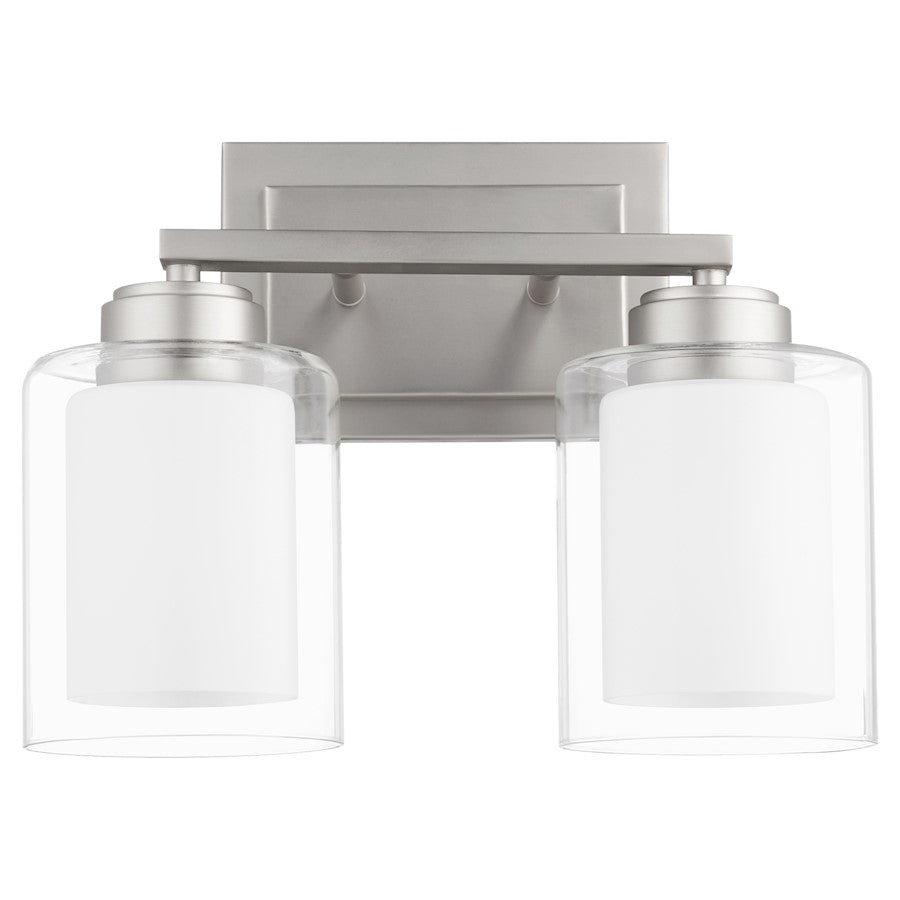 2 Light Bathroom Vanity Light, Clear