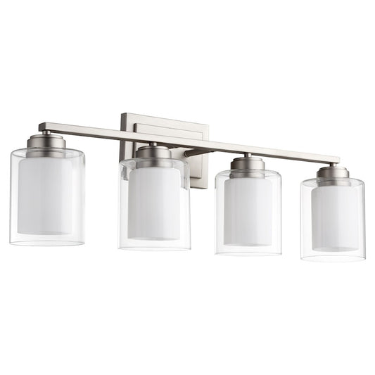4 Light Bathroom Vanity Light, Clear