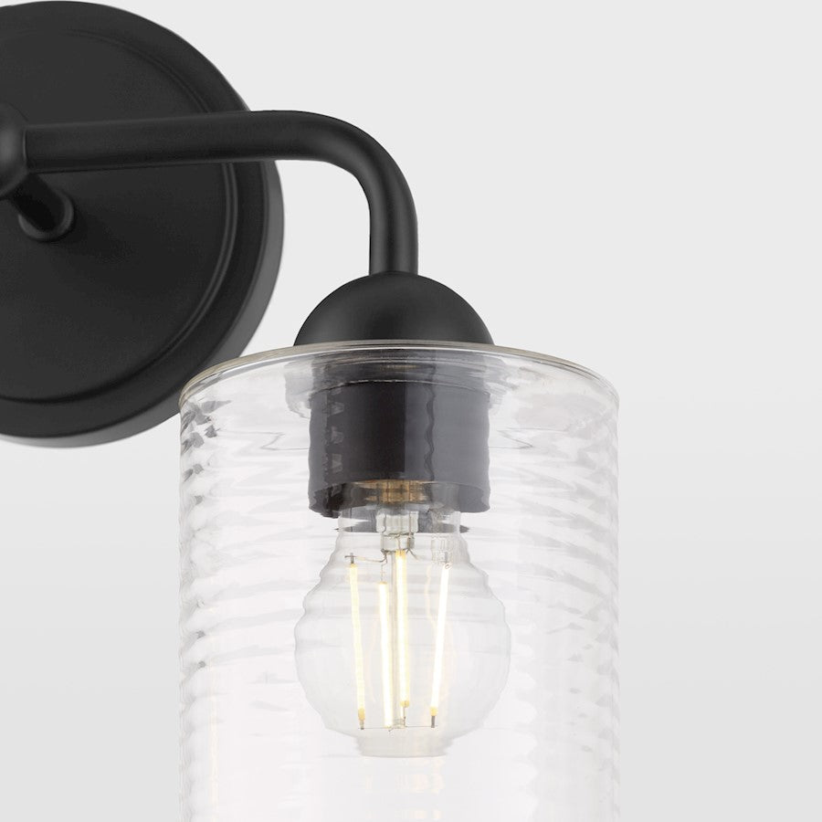 2 Light Bathroom Vanity Light, Matte Black