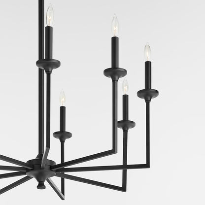 Eldorado Chandelier, Matte Black