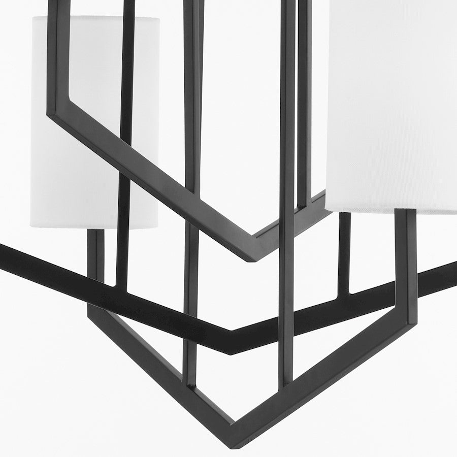 Bolivar Chandelier, Matte Black