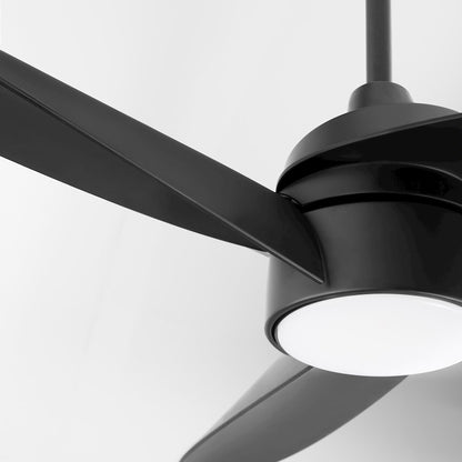 Quorum Brisa 60" 3 Blade Patio Fan, Matte Black