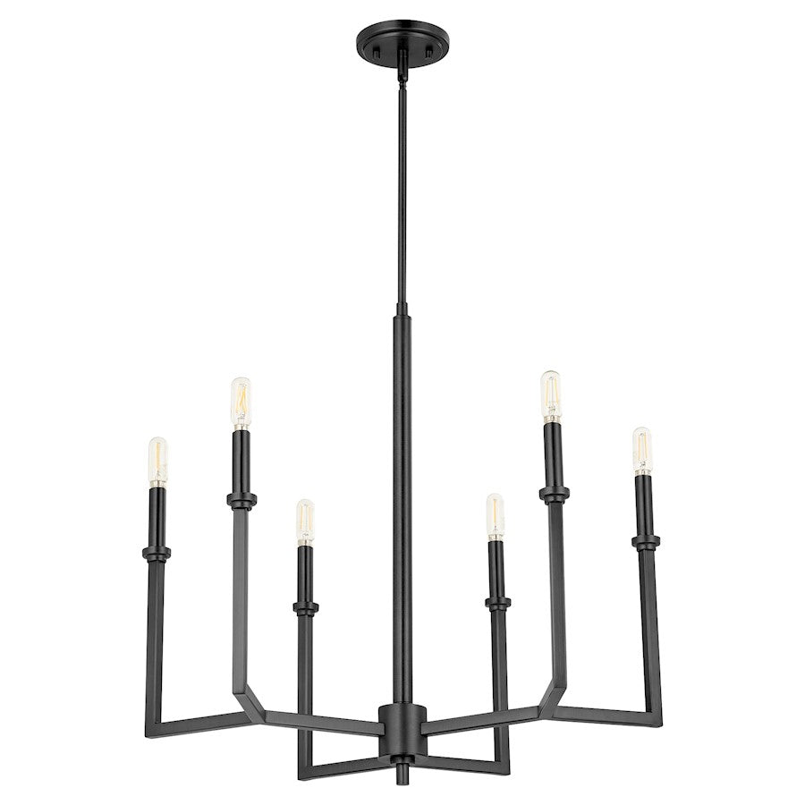 Merrick Chandelier, Matte Black