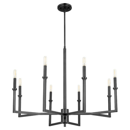 Merrick Chandelier, Matte Black