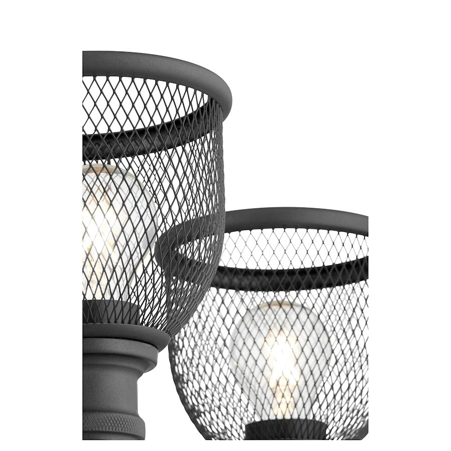 Quorum Omni 5 Light Chandelier, Noir