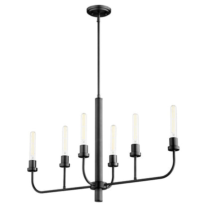 6 Light Linear Chandelier
