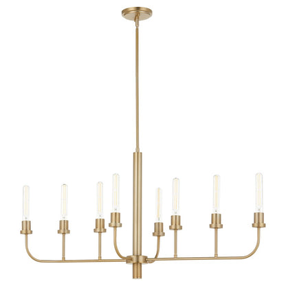 8 Light Linear Chandelier