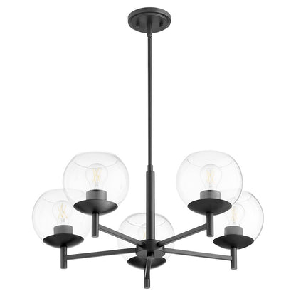 Lyon Chandelier, Matte Black