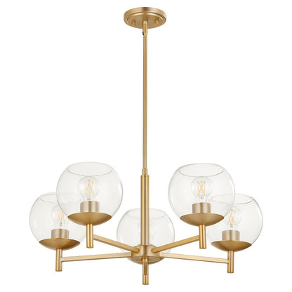 Lyon Chandelier, Aged Brass