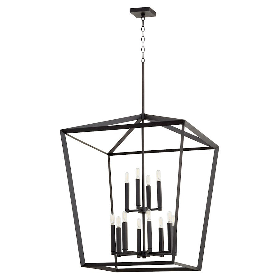 Quorum Manor 12 Light Entry, Noir