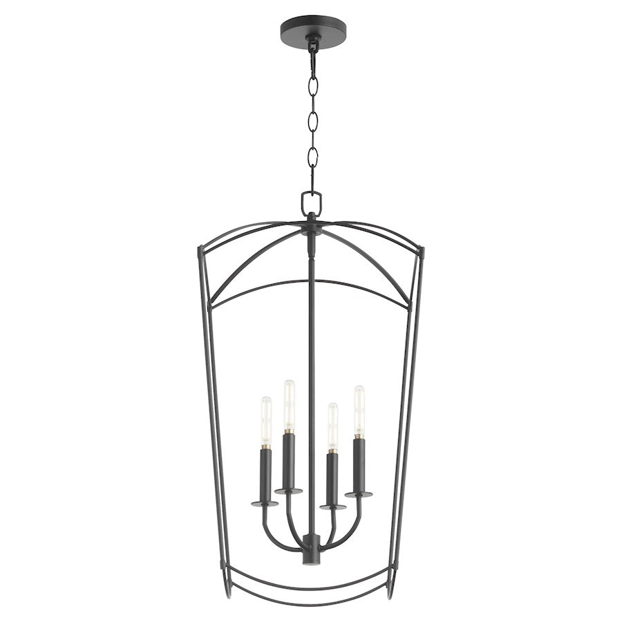 4 Light Entry Light, Matte Black