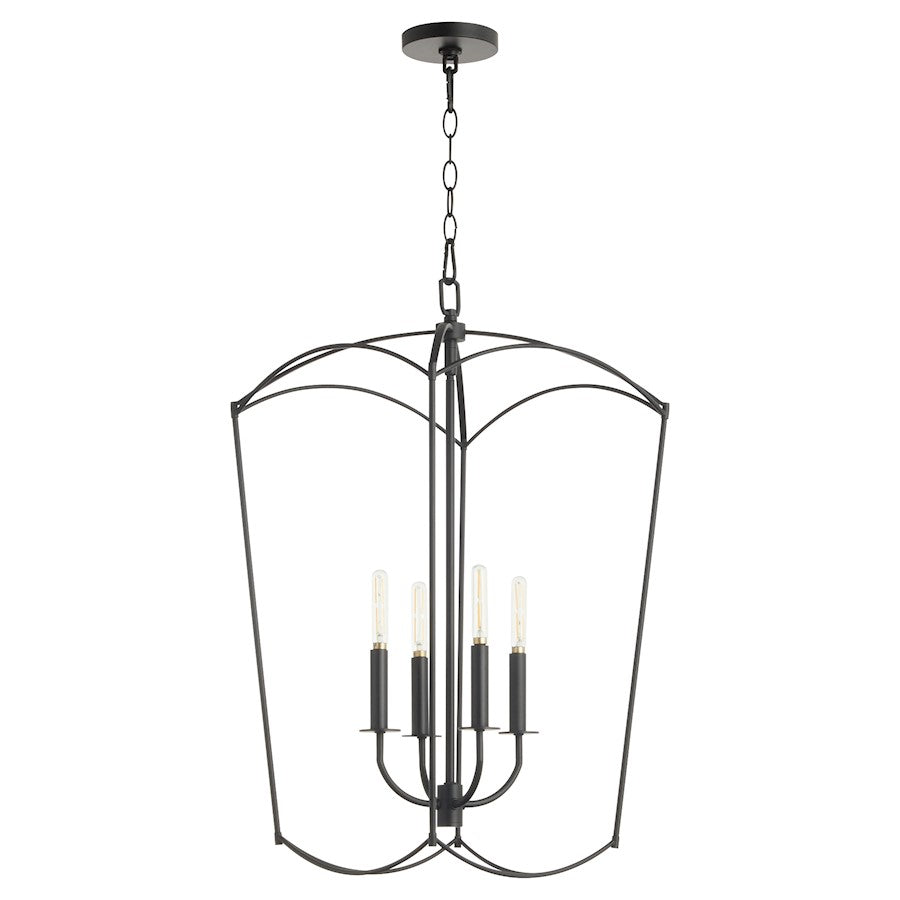 4 Light Entry Light, Matte Black